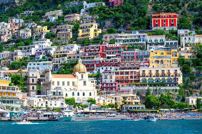 3 - Day All-Inclusive Sailing Adventure: Capri, Positano & Amalfi - Day 1: Capri from the harbor, sunset at anchor, dinner onboard