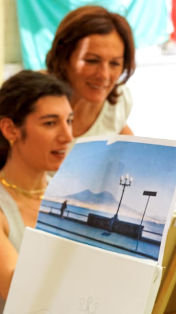 Art Workshop in Naples city centre with Aperitif - Aperitif after the easel: wine, local products, and a €4 voucher