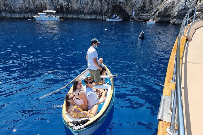 From Castellammare di Stabia: Capri Blue Grotto Boat Day Tour - Capri Island Time: Center Visits, Swimming, and Faraglioni Views
