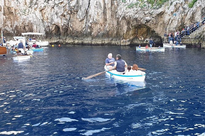 From Castellammare di Stabia: Capri Blue Grotto Boat Day Tour - On Board Comfort: Masks, Drinks, Prosecco, and Practical Touches