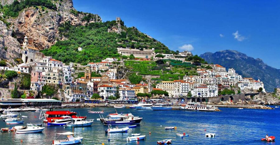 From Naples: Amalfi Coast Highlights Tour by Car and Boat - Ravello first, so the views land before the crowds