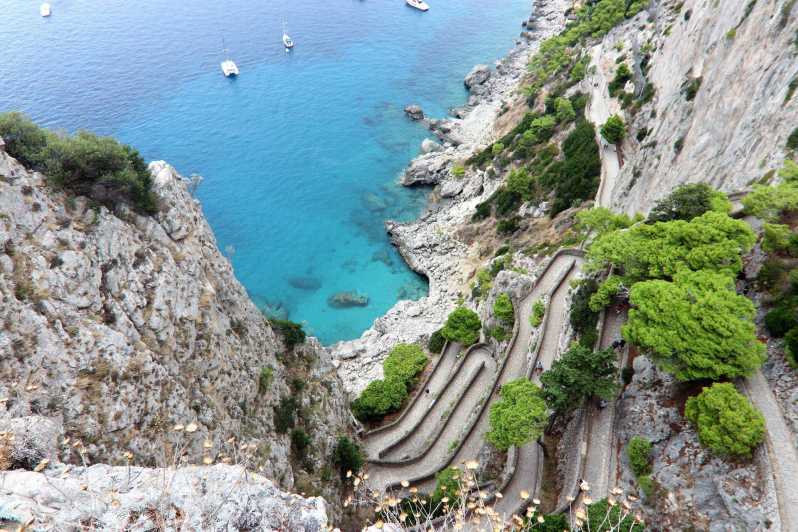 From Naples: Blue Grotto, Capri, and Anacapri Group Tour - Getting from Naples to Capri: the Caffè Beverello ferry loop