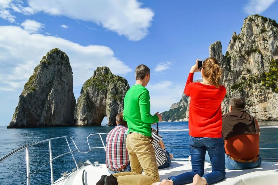 From Naples: Capri Guided Tour with Ferry Tickets & Minibus - Marina Grande to Anacapri: a calmer Capri start