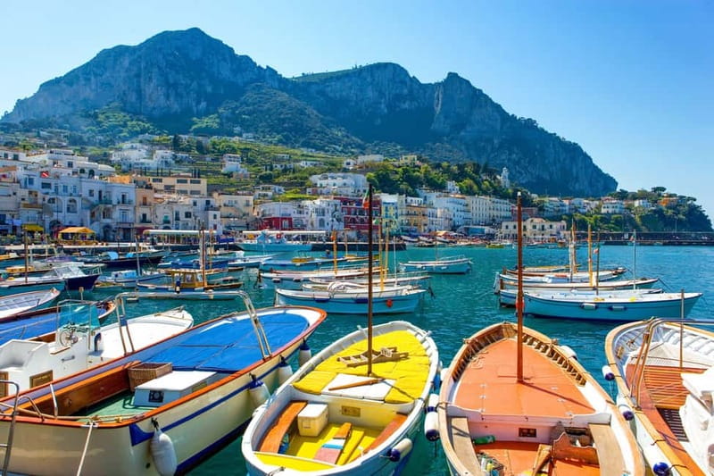 From Naples: Complete Capri Guided Boat and Bus Tour - Naples to Capri, the 8-hour rhythm starts with a fast ferry
