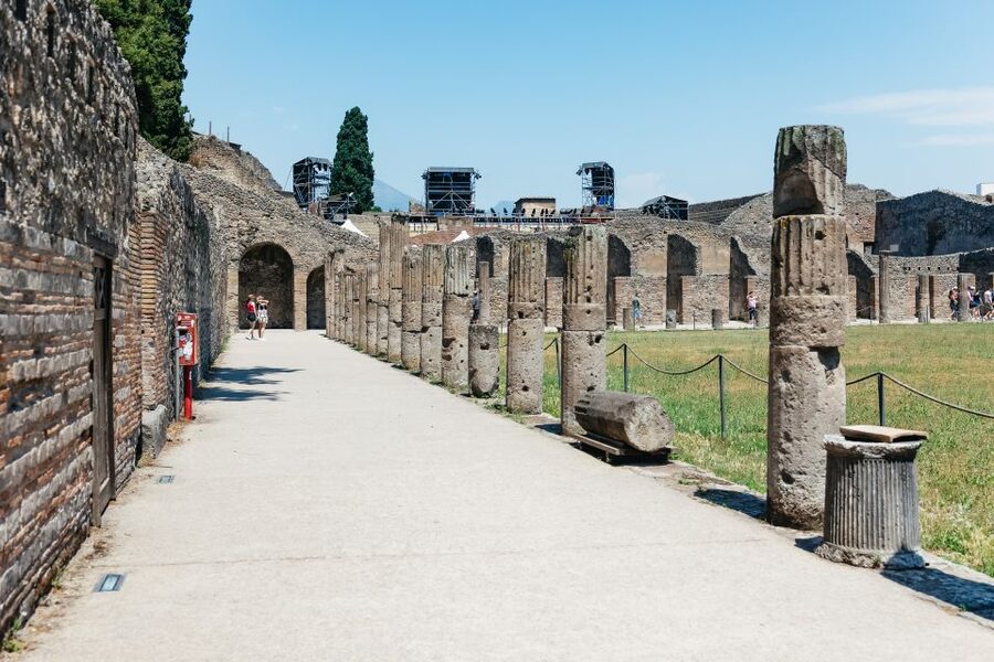 From Naples: Pompeii Ruins & Mount Vesuvius Day Tour - Pompeii Archaeological Site: Forum, Baths, Theatre, and Lupanare