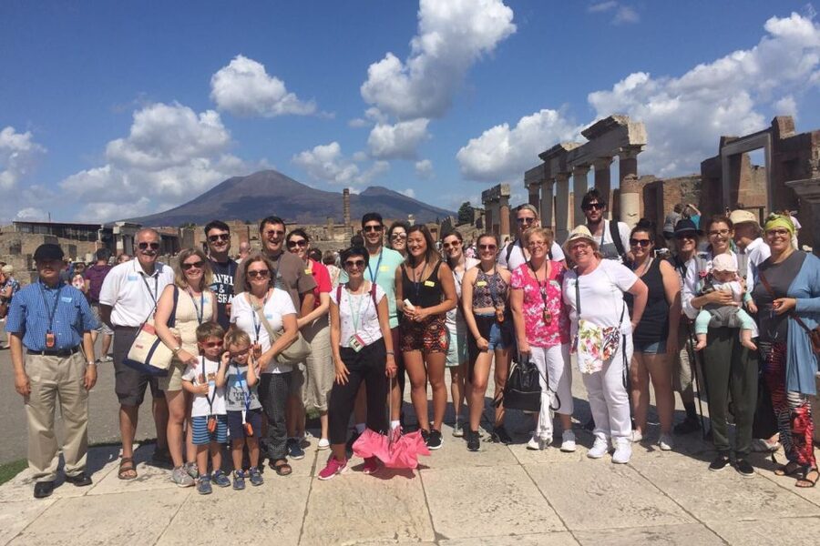 From Naples: Ruins of Pompeii - Forum, Necropolis, and Bath Houses: The City Beyond the Streets