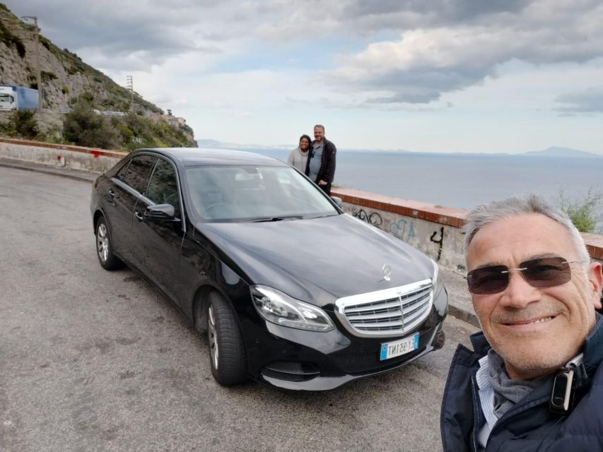 From Naples/Salerno : Positano , Pompeii & Sorrento Day Tour - Positano free time, terraces, stairs, and ceramics