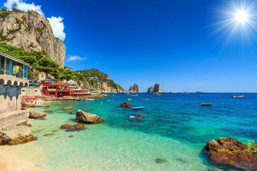 From Pompei: Capri shared tour - Hydrofoil or panoramic ferry: the ride along the Sorrento coast can make or break your mood