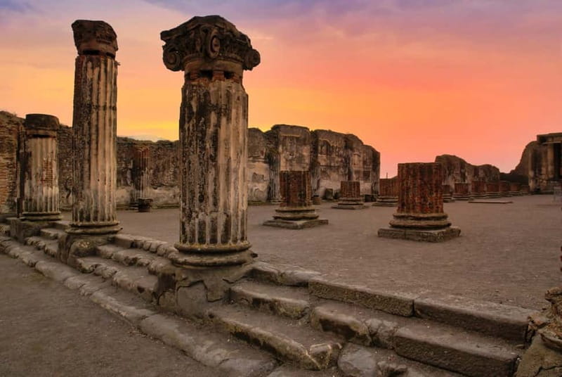 From Rome: Pompei & Sorrento| Expert Guide and Exclusive Bus - Pompeii with a real route: Forum, Amphitheater, and victim casts