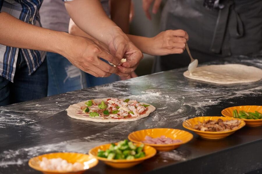 Master Authentic Neapolitan Pizza & Tiramisu at Home - Kitchen setup: electric oven plus the ruoto napoletano