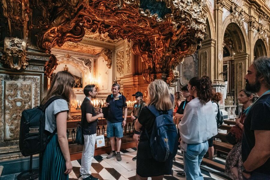 Naples: Downtown Tour with Veiled Christ & St Clare Tickets - San Domenico Maggiore and the piazzas that frame the story