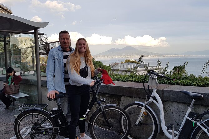 Naples electric bike tour Partenope - Lungomare Partenope: coastline views with islands and Vesuvius