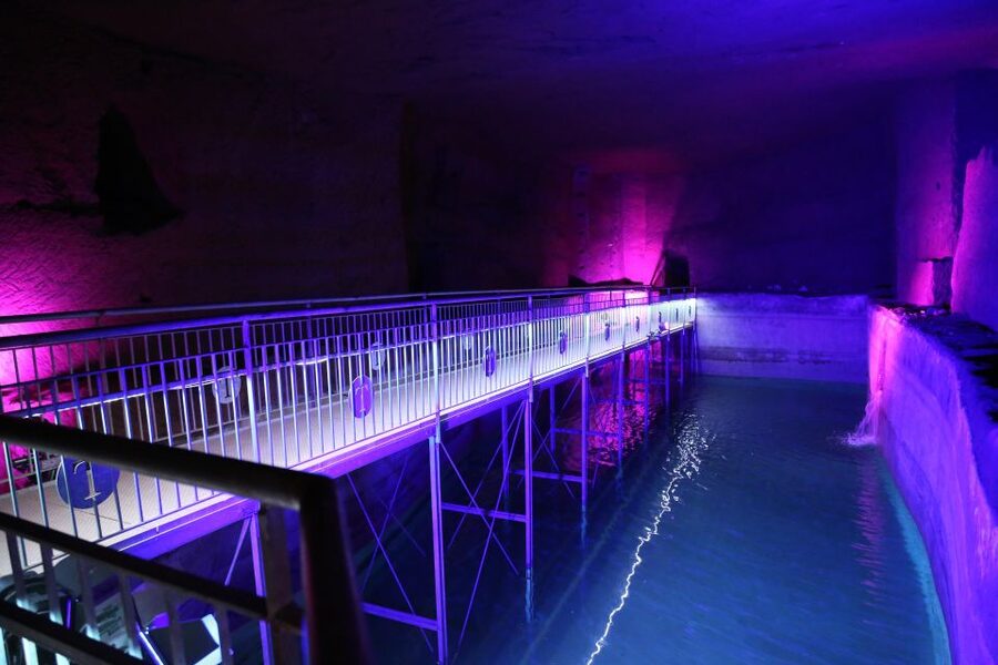 Naples: LAPIS Museum Guided Visit in Italian - The archaeological lift to 35 meters, fast enough to feel like a time machine