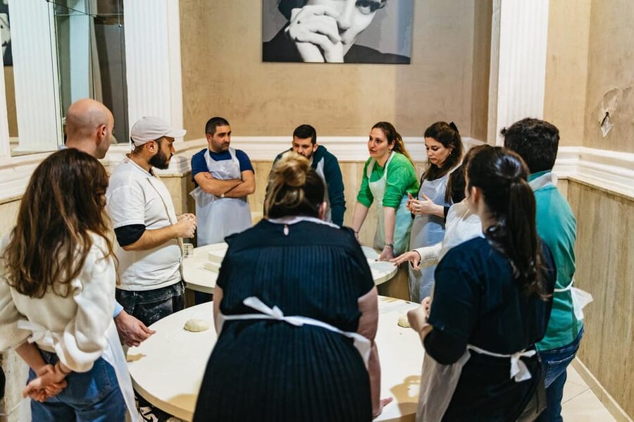 Naples: Pizza-Making Workshop with Drink and Appetizer - Naplesbay Cooking Lab, right by the Duomo Metro stop