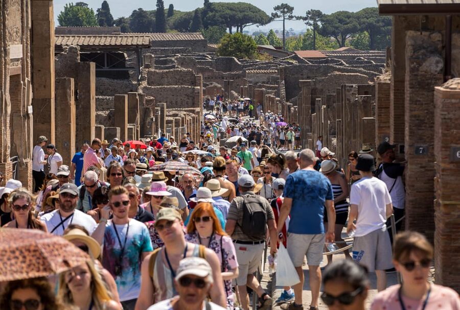 Pompeii: Skip-the-Line Entry & Audioguide - First Major Stop: The Central Forum and Vesuvius in View
