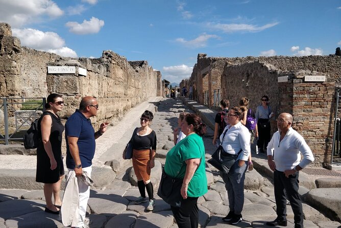 Private guided tour Of Pompei - Pompeii Stop: The Street-Level Walk Through Theaters, Houses, a Brothel, and the Forum