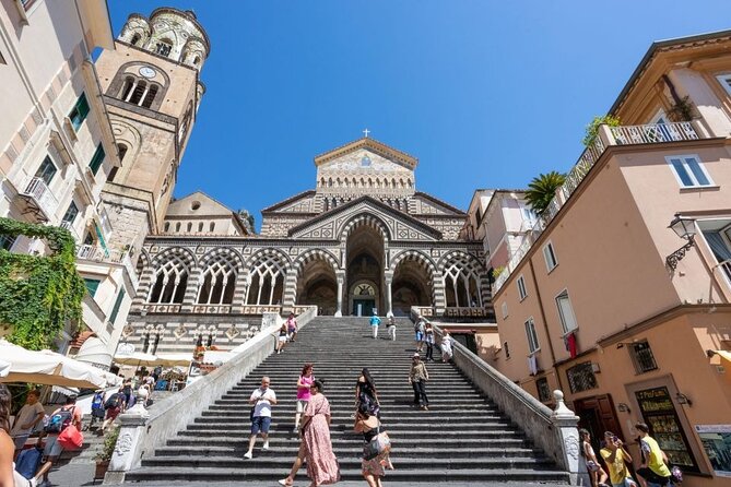 Private Tour to Amalfi Coast and Sorrento from Naples with Driver - Amalfi town and the coast road: the photo payoff
