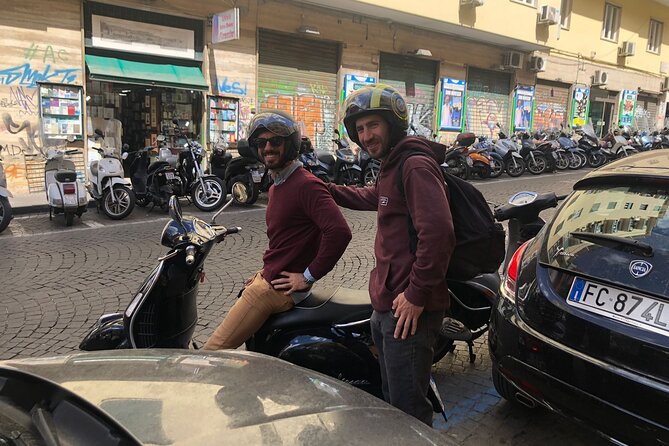 Scooter Tour In Naples - Stop 1: Piazza del Plebiscito, Naples in postcard form
