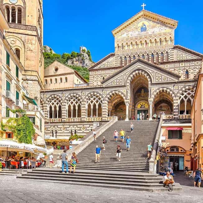 SORRENTO POSITANO AMALFI: PRESTIGE TOUR FROM NAPLES - Amalfi’s cathedral view and the feeling of a real coastal town