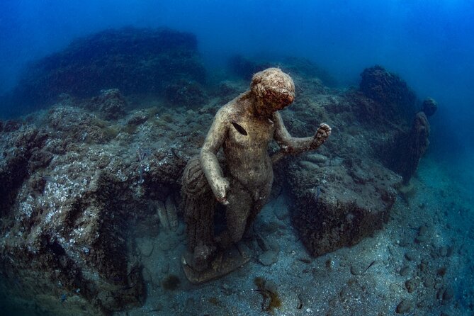 Try Scuba Diving and Underwater Roman Ruins in Baia from Naples - What you will see underwater: mosaics and the statues question in Baia