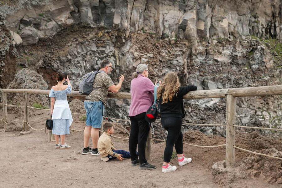 Vesuvius Volcano Experience: from Naples, Pompeii and Rome - What you actually see from the slopes: Gulf of Naples, Pompeii, and countryside views
